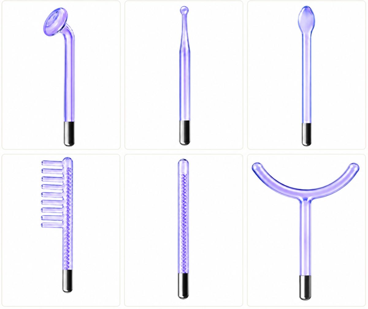 All six glass electrodes shown individually
